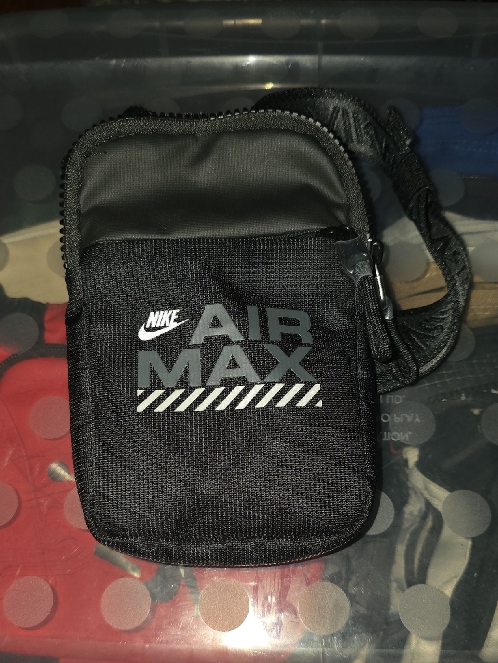 Nike Black Air Max Belt Bag with Front Logo